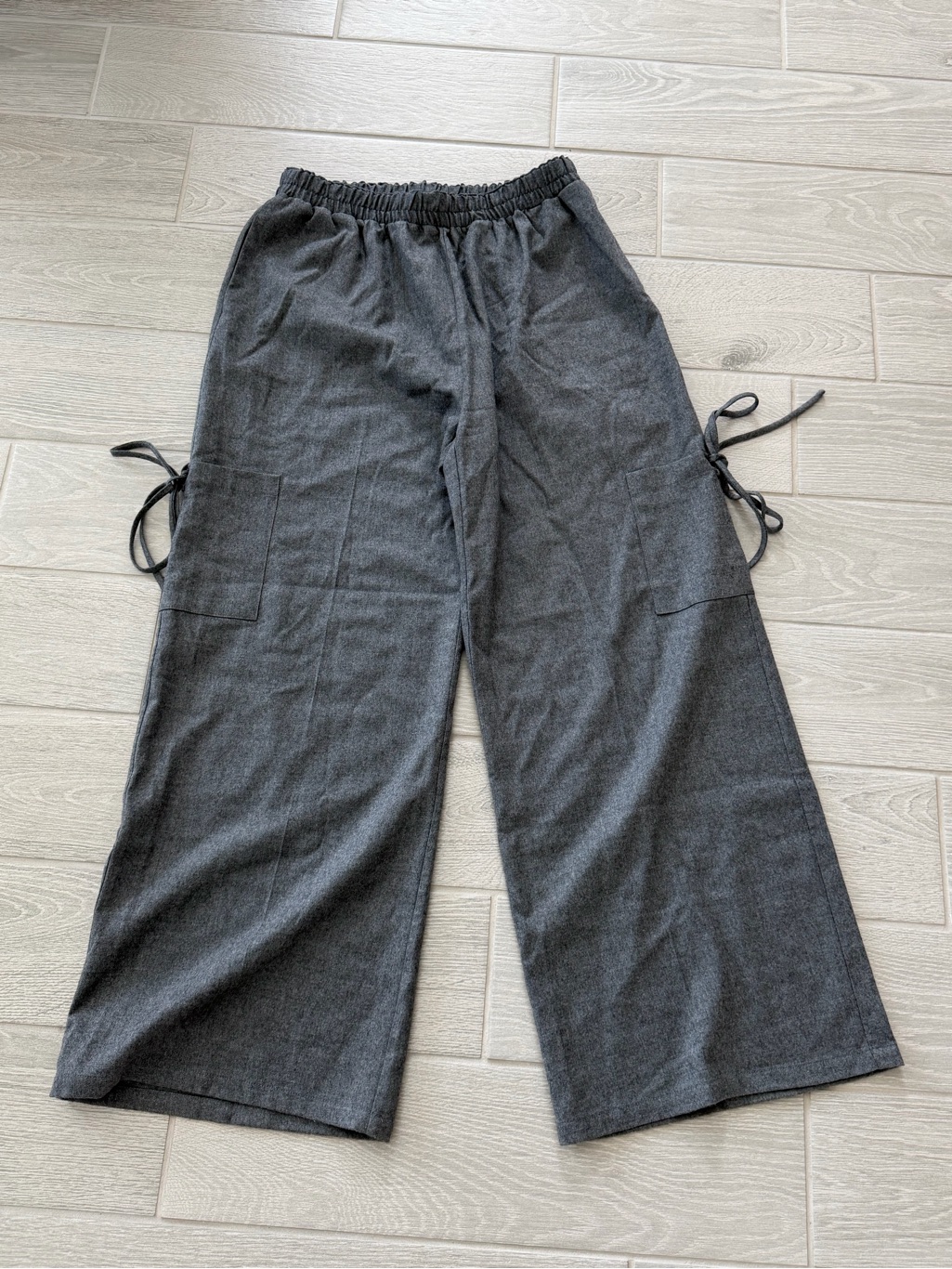 Proche 100% Wool Sunday Cargo Pants Gray Size Large Vguc — image 4 of 7
